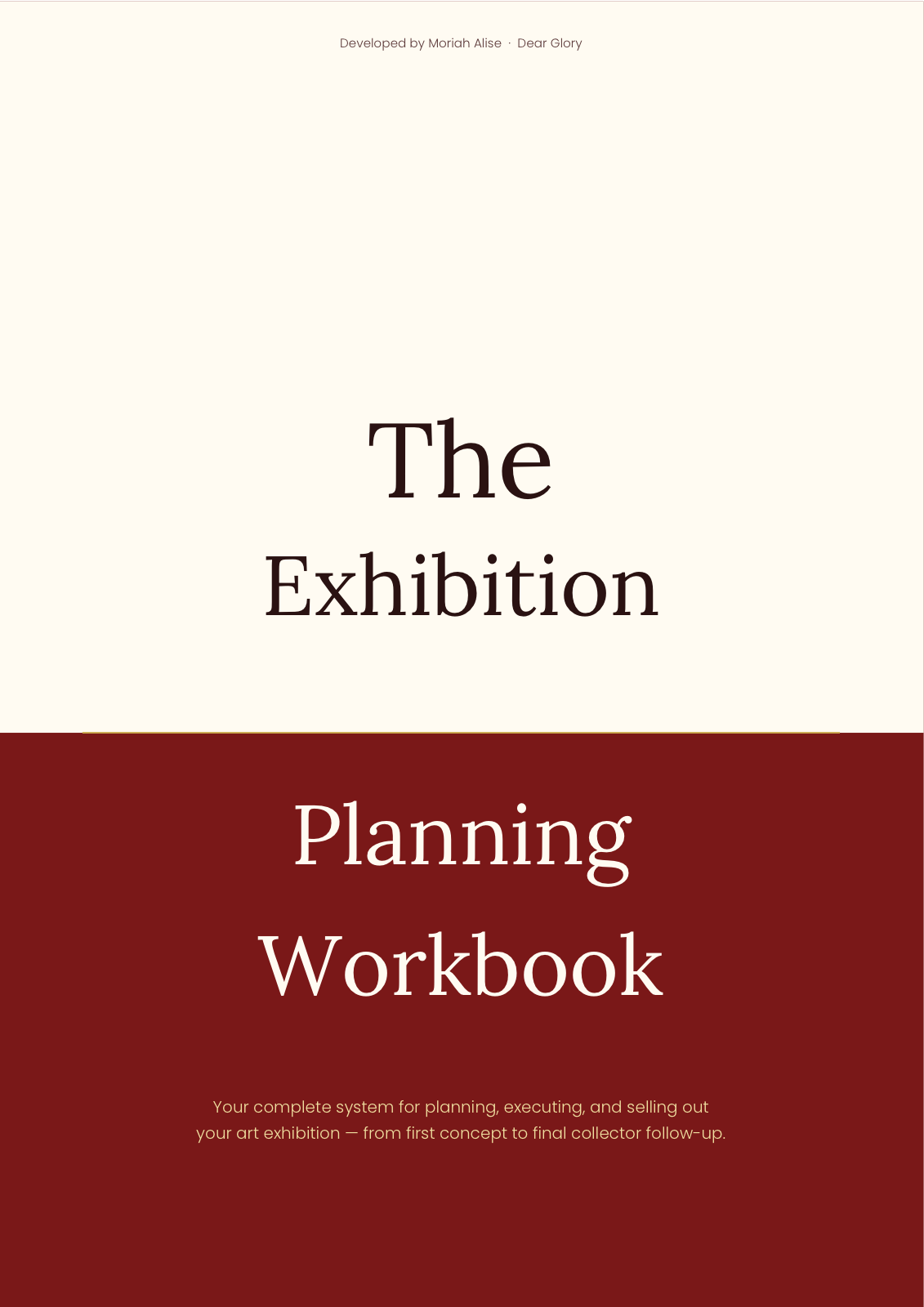 The Exhibition Planning Workbook cover